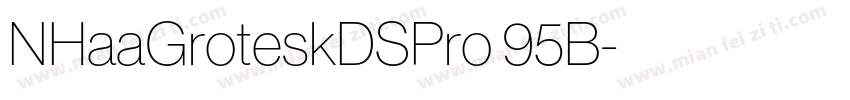NHaaGroteskDSPro 95B字体转换